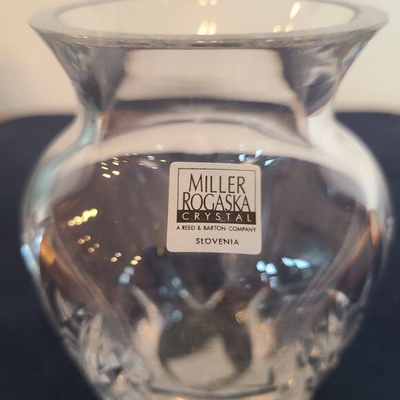 Miller Rogaska Crystal Covington Urn Vase 5" Full Lead Beautiful Crystal NIB NWT - Picture 10 of 14